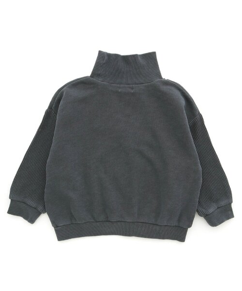 F.O.KIDS（エフオーキッズ）の「素材切替製品染トレーナー（スウェット・キッズ・レッド/ネイビー/キャメル/グリーン・90/130/120/100/80/140/110/95）」の12枚目の写真