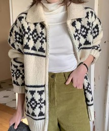 Cowichan like knit / カウチン風ニットブルゾン