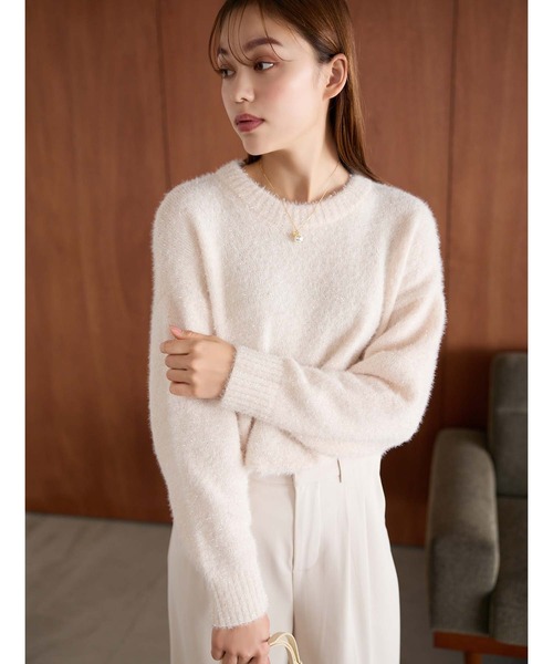 ssstein ニットセーター ラメ キラキラ 起毛 ストレッチ ssstein