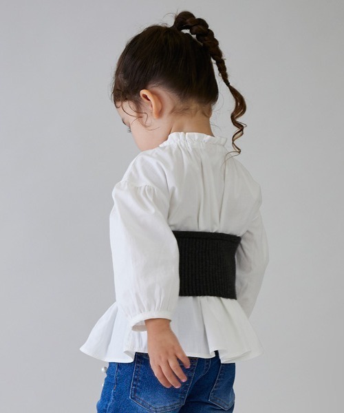 petit main(プティマイン)の「【リンク】ニットビスチェブラウス★(シャツ/ブラウス・キッズ・ライトピンク/ブラック/オフホワイト・110cm/90cm/130cm/80cm/100cm/120cm)」の14枚目の写真