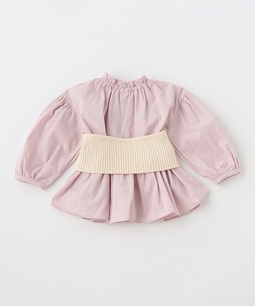 petit main(プティマイン)の「【リンク】ニットビスチェブラウス★(シャツ/ブラウス・キッズ・ライトピンク/ブラック/オフホワイト・110cm/90cm/130cm/80cm/100cm/120cm)」の6枚目の写真