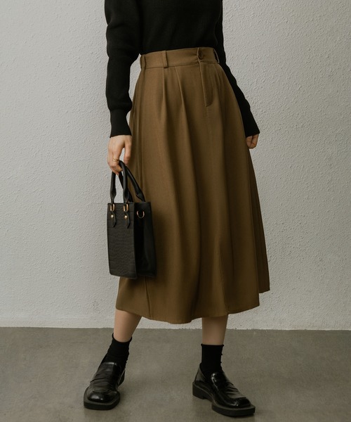MAISON DE THERESE(メゾン ド テレーズ)の「レトロなブレザー半身スカートハイウエスト膝丈スカート(スカート・レディース・カーキ/グレー/ブラック・S/M)」の19枚目の写真