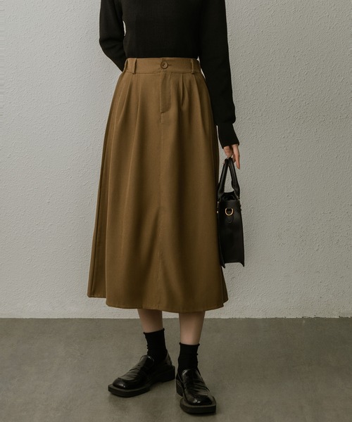 MAISON DE THERESE(メゾン ド テレーズ)の「レトロなブレザー半身スカートハイウエスト膝丈スカート(スカート・レディース・カーキ/グレー/ブラック・S/M)」の18枚目の写真