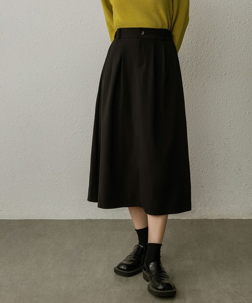 MAISON DE THERESE(メゾン ド テレーズ)の「レトロなブレザー半身スカートハイウエスト膝丈スカート(スカート・レディース・カーキ/グレー/ブラック・S/M)」の8枚目の写真