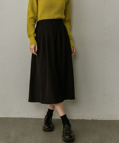 MAISON DE THERESE(メゾン ド テレーズ)の「レトロなブレザー半身スカートハイウエスト膝丈スカート(スカート・レディース・カーキ/グレー/ブラック・S/M)」の7枚目の写真
