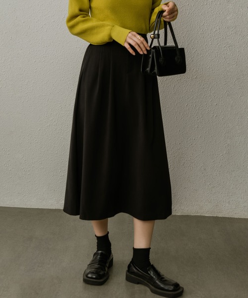 MAISON DE THERESE(メゾン ド テレーズ)の「レトロなブレザー半身スカートハイウエスト膝丈スカート(スカート・レディース・カーキ/グレー/ブラック・S/M)」の11枚目の写真