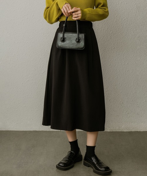 MAISON DE THERESE(メゾン ド テレーズ)の「レトロなブレザー半身スカートハイウエスト膝丈スカート(スカート・レディース・カーキ/グレー/ブラック・S/M)」の10枚目の写真