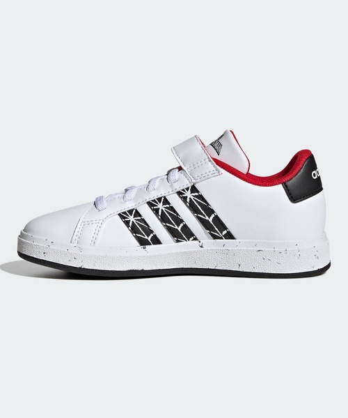 adidas（アディダス）の「adidas グランドコート × マーベル スパイダーマン キッズ / adidas GrandCourt × Marvel Spider-Man Kids / アディダス adidas（スニーカー・キッズ・ホワイト・25.0cm/18cm/20.0cm/23.5cm/21.0cm/24.0cm/24.5cm/17.0cm/22.0cm/23.0cm/22.5cm/19.0cm）」の6枚目の写真