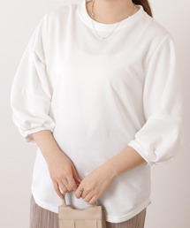 バルーン袖ゆるシルエットクルーネックプルオーバー