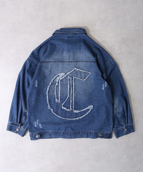 RE730（アールイーセブンサーティー）の「RE730 デニムフリンジGジャン（デニムジャケット・メンズ・サックスブルー/ブルー/ブラック・XL/M/L）」の10枚目の写真