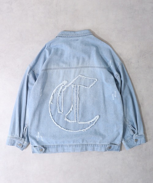 RE730（アールイーセブンサーティー）の「RE730 デニムフリンジGジャン（デニムジャケット・メンズ・サックスブルー/ブルー/ブラック・XL/M/L）」の8枚目の写真