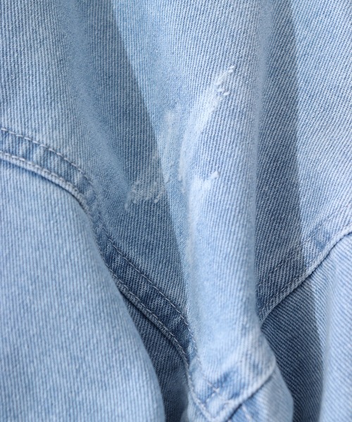 RE730（アールイーセブンサーティー）の「RE730 デニムフリンジGジャン（デニムジャケット・メンズ・サックスブルー/ブルー/ブラック・XL/M/L）」の17枚目の写真