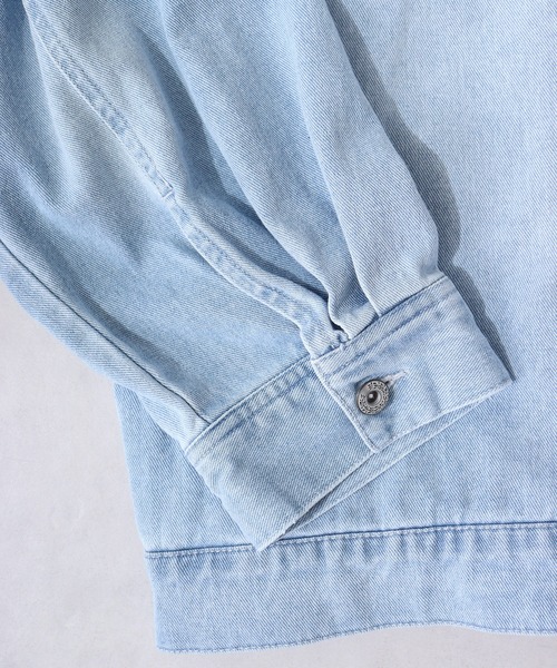 RE730（アールイーセブンサーティー）の「RE730 デニムフリンジGジャン（デニムジャケット・メンズ・サックスブルー/ブルー/ブラック・XL/M/L）」の14枚目の写真