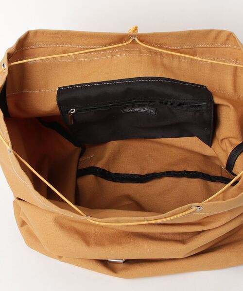 NineMicrophones(ナインマイクロフォンズ)の「DUCK KNAPSACK(バックパック/リュック・メンズ・ブラック/キャメル・FREE)」の8枚目の写真