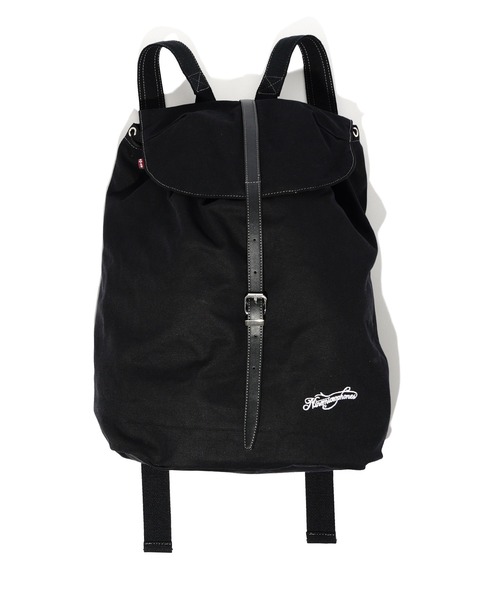 NineMicrophones(ナインマイクロフォンズ)の「DUCK KNAPSACK(バックパック/リュック・メンズ・ブラック/キャメル・FREE)」の9枚目の写真