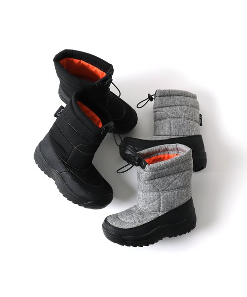BREEZE(ブリーズ)の「スノーブーツ(16-24cm)(スパイク無)(ブーツ・キッズ・グレー/ブラック・16/20/24/22/18)」の4枚目の写真