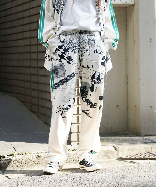 bodysong.(ボディソング)の「BODYSONG./ボディソング FLAT PRESS PRINT PT パンツ(その他パンツ・メンズ・ネイビー/ホワイト・ONE SIZE)」の15枚目の写真