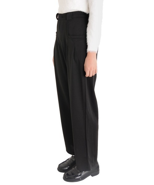 urge:(アージコロン )の「【URGE:】ハイウエスト ストレート タックパンツ(その他パンツ・レディース・ブラック・SMALL/MEDIUM/LARGE)」の9枚目の写真