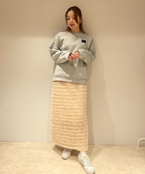 MIRO AMURETTE（ミロアミュレット）の「36 over sweat/ロゴ入りオーバースウェット（スウェット・レディース・グレー・FREE）」の15枚目の写真