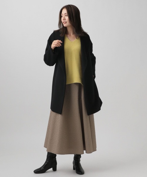 Elura(エルーラ)の「スペリオルウールハーフガウンコート/964438(その他アウター・レディース・グレー/ブラック/ベージュ・FREE)」の10枚目の写真