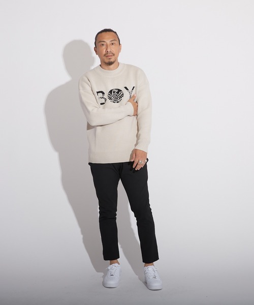 BOY LONDON(ボーイロンドン)の「【BOY LONDON】BOY CREW NECK SWEATER(ニット/セーター・メンズ・オフホワイト・XL/S/L/M)」の9枚目の写真