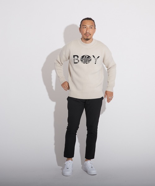 BOY LONDON(ボーイロンドン)の「【BOY LONDON】BOY CREW NECK SWEATER(ニット/セーター・メンズ・オフホワイト・XL/S/L/M)」の8枚目の写真