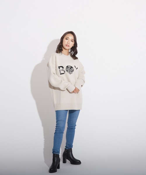 BOY LONDON(ボーイロンドン)の「【BOY LONDON】BOY CREW NECK SWEATER(ニット/セーター・メンズ・オフホワイト・XL/S/L/M)」の14枚目の写真