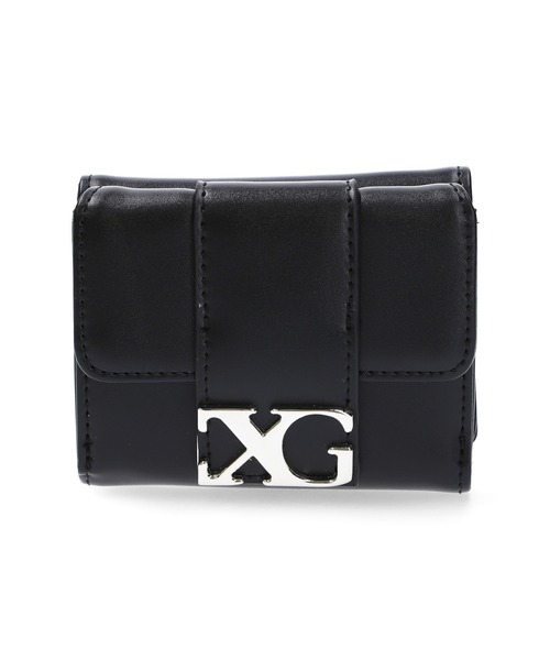 X-girl(エックスガール)の「LOGO BUCKLE MINI WALLET(財布・レディース・グレー/ライトブルー/ブラック・ONE SIZE)」の4枚目の写真