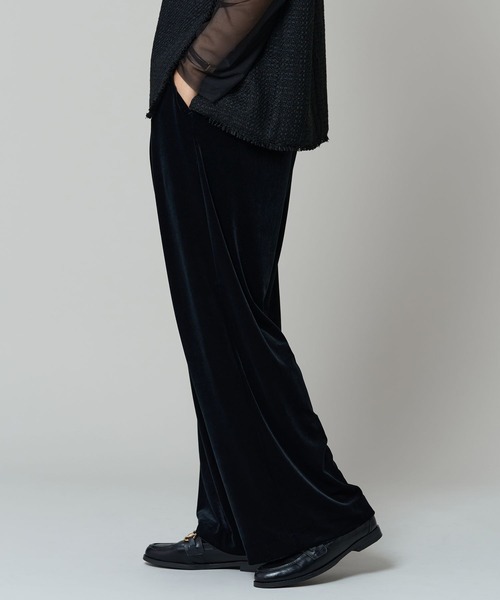 BARNYARDSTORM（バンヤードストーム）の「ベロアワイドパンツ（その他パンツ・レディース・ブラウン/ブラック・0/1）」の6枚目の写真