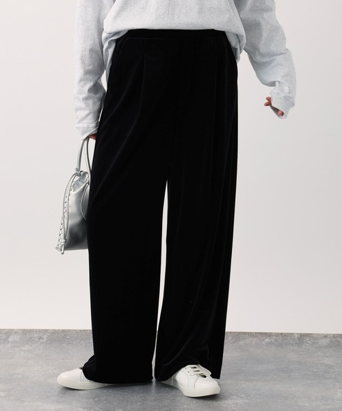 BARNYARDSTORM（バンヤードストーム）の「ベロアワイドパンツ（その他パンツ・レディース・ブラウン/ブラック・0/1）」の12枚目の写真