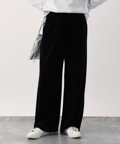 BARNYARDSTORM（バンヤードストーム）の「ベロアワイドパンツ（その他パンツ・レディース・ブラウン/ブラック・0/1）」の13枚目の写真