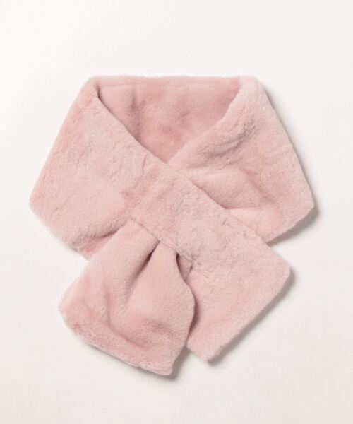 STYLEBLOCK(スタイルブロック)の「ふわふわエコファーティペット(マフラー・レディース・グレー/ホワイト/ネイビー/イエロー/キャメル/ベージュ/ライトピンク/ワインレッド/ピンク系その他/ブラック・FREE)」の16枚目の写真