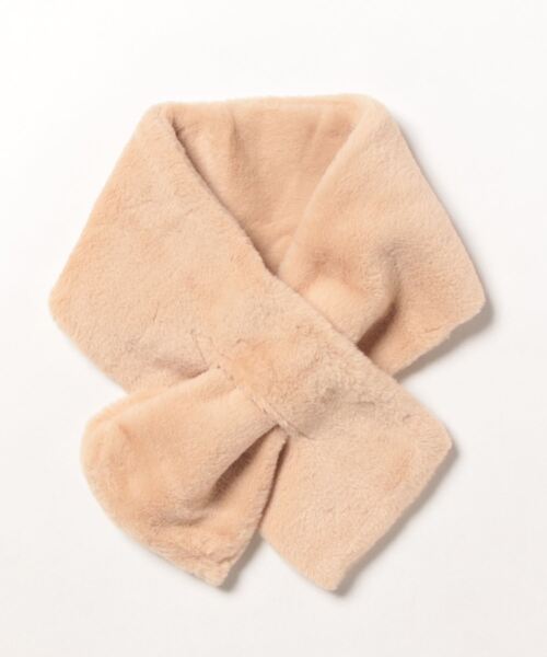 STYLEBLOCK(スタイルブロック)の「ふわふわエコファーティペット(マフラー・レディース・グレー/ホワイト/ネイビー/イエロー/キャメル/ベージュ/ライトピンク/ワインレッド/ピンク系その他/ブラック・FREE)」の15枚目の写真