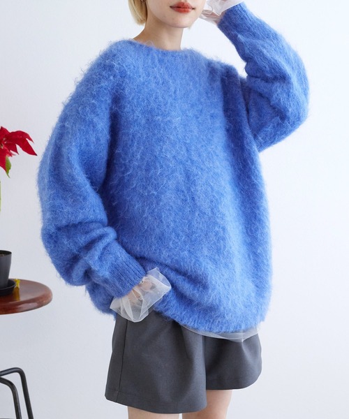 w closet（ダブルクローゼット）の「チュールボリュームプルオーバー（シャツ/ブラウス・レディース・ブラック/キナリ・FREE）」の13枚目の写真