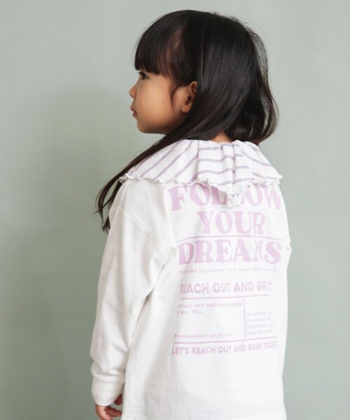 DRC branshes(ディーアールシーブランシェス)の「【WEB限定/DRC/お肌に嬉しい綿100%】アソートロゴ長袖Tシャツ(Tシャツ/カットソー・キッズ・ライトグリーン/ピンク/その他2/ラベンダー/その他3/ブラウン/イエロー/オフホワイト/その他4/その他5/ブラック/その他1・100/110/140/150/90/120/130)」の9枚目の写真