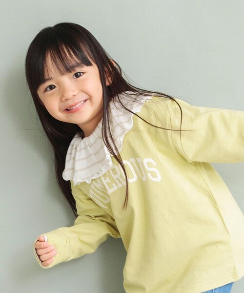 DRC branshes(ディーアールシーブランシェス)の「【WEB限定/DRC/お肌に嬉しい綿100%】アソートロゴ長袖Tシャツ(Tシャツ/カットソー・キッズ・ライトグリーン/ピンク/その他2/ラベンダー/その他3/ブラウン/イエロー/オフホワイト/その他4/その他5/ブラック/その他1・100/110/140/150/90/120/130)」の6枚目の写真
