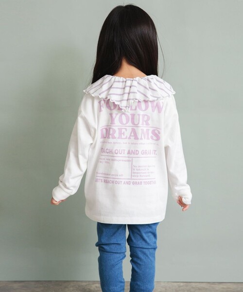 DRC branshes(ディーアールシーブランシェス)の「【WEB限定/DRC/お肌に嬉しい綿100%】アソートロゴ長袖Tシャツ(Tシャツ/カットソー・キッズ・ライトグリーン/ピンク/その他2/ラベンダー/その他3/ブラウン/イエロー/オフホワイト/その他4/その他5/ブラック/その他1・100/110/140/150/90/120/130)」の22枚目の写真