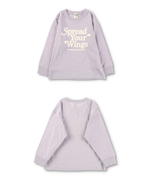 DRC branshes(ディーアールシーブランシェス)の「【WEB限定/DRC/お肌に嬉しい綿100%】アソートロゴ長袖Tシャツ(Tシャツ/カットソー・キッズ・ライトグリーン/ピンク/その他2/ラベンダー/その他3/ブラウン/イエロー/オフホワイト/その他4/その他5/ブラック/その他1・100/110/140/150/90/120/130)」の5枚目の写真