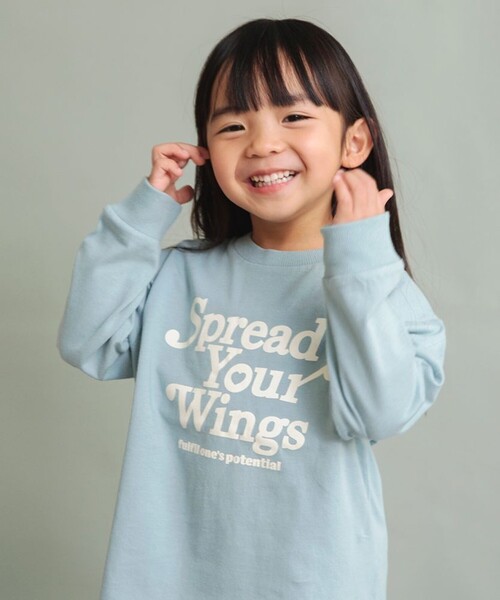 DRC branshes(ディーアールシーブランシェス)の「【WEB限定/DRC/お肌に嬉しい綿100%】アソートロゴ長袖Tシャツ(Tシャツ/カットソー・キッズ・ライトグリーン/ピンク/その他2/ラベンダー/その他3/ブラウン/イエロー/オフホワイト/その他4/その他5/ブラック/その他1・100/110/140/150/90/120/130)」の13枚目の写真