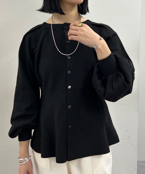 SHENERY シーナリー　ペプラムスウェット　グレー SHENERY（シーナリー）の「ペプラムスウェット（スウェット