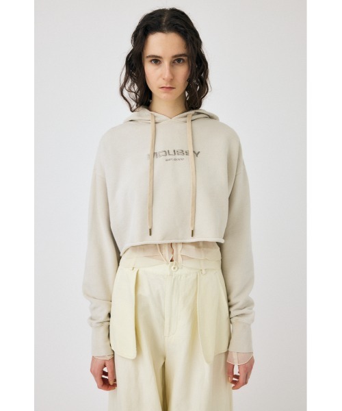 MOUSSY（マウジー）の「MOUSSY GARMENT DYE フ―ディー（パーカー・レディース・オレンジ/ネイビー/アイボリー・FREE）」の18枚目の写真