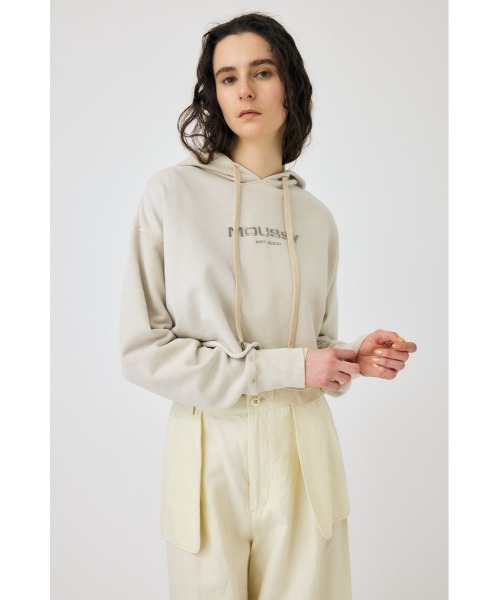 MOUSSY（マウジー）の「MOUSSY GARMENT DYE フ―ディー（パーカー・レディース・オレンジ/ネイビー/アイボリー・FREE）」の20枚目の写真