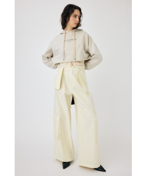 MOUSSY（マウジー）の「MOUSSY GARMENT DYE フ―ディー（パーカー・レディース・オレンジ/ネイビー/アイボリー・FREE）」の21枚目の写真