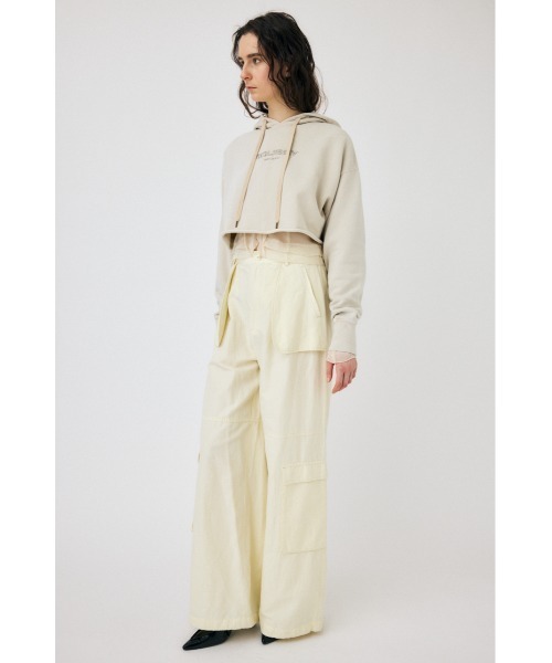 MOUSSY（マウジー）の「MOUSSY GARMENT DYE フ―ディー（パーカー・レディース・オレンジ/ネイビー/アイボリー・FREE）」の22枚目の写真