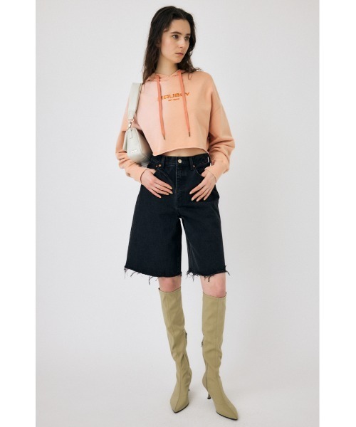 MOUSSY（マウジー）の「MOUSSY GARMENT DYE フ―ディー（パーカー・レディース・オレンジ/ネイビー/アイボリー・FREE）」の17枚目の写真