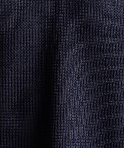 NICOLE CLUB FOR MEN（ニコルクラブフォーメン）の「ボックスミニワッフル半袖Tシャツ（Tシャツ/カットソー・メンズ・ブラック系/ホワイト系/ブラック/ネイビー系・MEDIUM/LARGE/X-LARGE）」の12枚目の写真