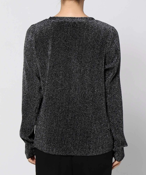 LEPSIM(レプシィム)の「ラメリブクループルオーバー 102009(Tシャツ/カットソー・レディース・ブラック/ライトグレー/ライトブルー・FREE)」の8枚目の写真