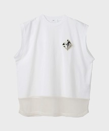 Mesh sleeveless top