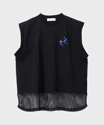 Mesh sleeveless top