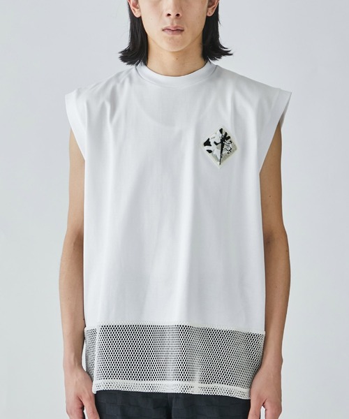 Mesh sleeveless top（タンクトップ）｜TOGA VIRILIS（トーガ ビ